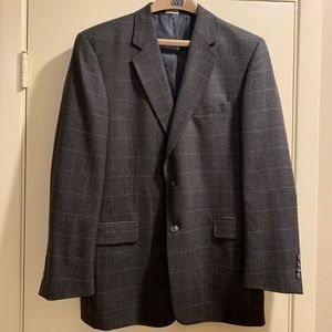 JoS.A.BANK men’s gray patterned wool blazer